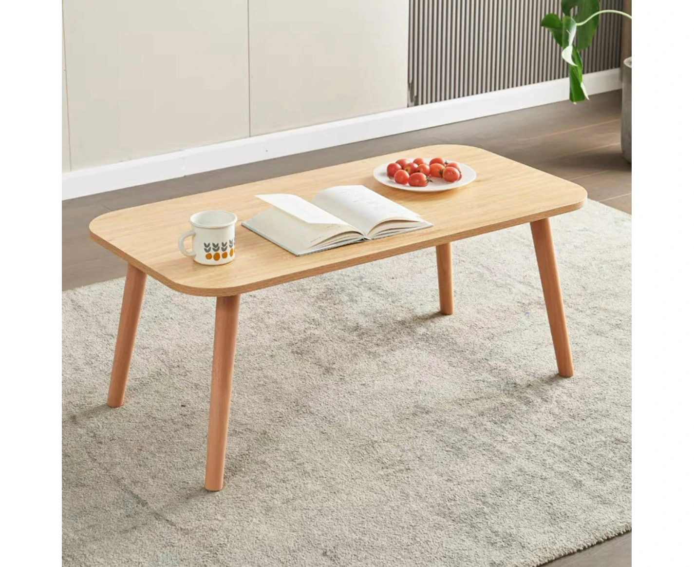 Daniel Simple Coffee Table - Natural Wood