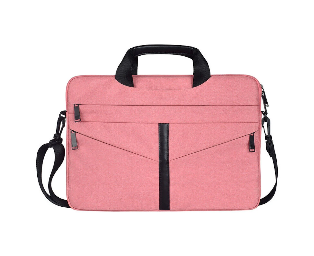 Laptop Bag Sleeve briefcase Carry cover Waterproof for Macbook Dell Sony HP 15.5" to 15.6" inch, Pink