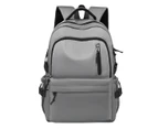 Small Backpack For School Girls Boys Aesthetic Lightweight Travel Daypack  For Women Men Waterproof College High School Bookbag Fit 14 Inch Laptop,Grey