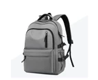 Small Backpack For School Girls Boys Aesthetic Lightweight Travel Daypack  For Women Men Waterproof College High School Bookbag Fit 14 Inch Laptop,Grey