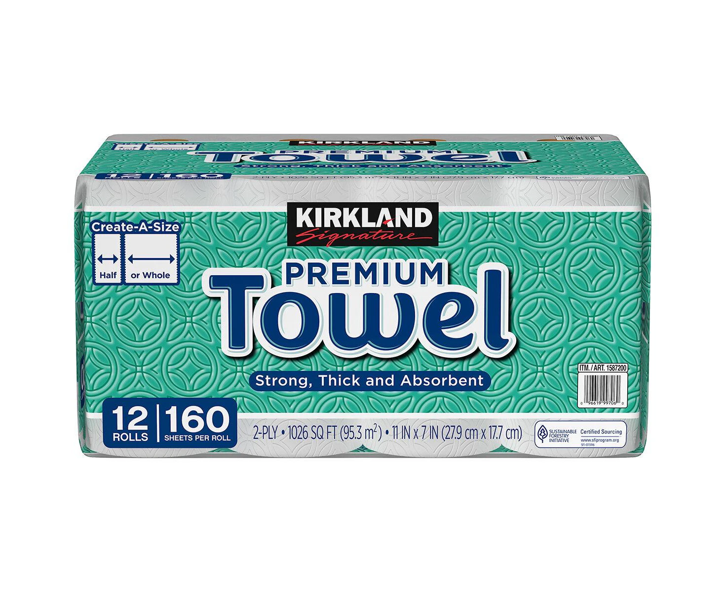 Kirkland Signature 2 Ply Paper Towel 12 x 160 Sheets