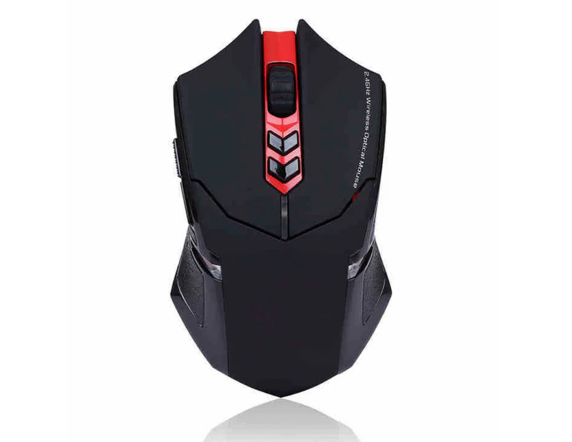 Wireless Gaming Mouse Breathing Backlit, 2 Programmable Side Buttons, 2000 DPI, Ergonomic Grips 7-Button Design