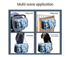 Baby Stroller Organizer Bag for Mom, Baby Trolley Bag - Compatible with Most Stroller - Capacity 31x20x15 cm-Navy Blue Owl