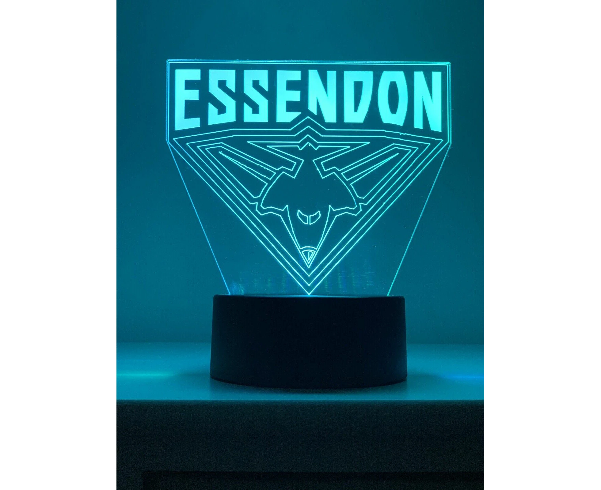 Essendon Bombers AFL Footy Football 3D Acrylic LED Lamp USB Table Light Lamp