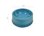 Caribbean Blue--Gradient Dog Bowl, Ceramic Dog Food Dish for Puppy Kitten, Porcelain Pet Bowl for Food and Water