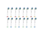 16Pcs Electric Toothbrush Heads Compatible with Oral/Oralby B -Wide angle clean style
