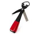 Buutrh Multi-function Stainless Steel Fishing Quick Knot Fly Line Clipper Tying Tool-Red Black-