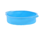 9In Round Silicone Cake Mold Pan Nostick Bread Baking Pan For Home Kitchen Bakery(Blue )
