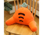 Cute Office Support Cushion Comfortable Easy To Rebound Easy To Clean Lovely Pregnant Women Lumbar Pillows With Zipper Carrot 55X28Cm/21.7X11.0In