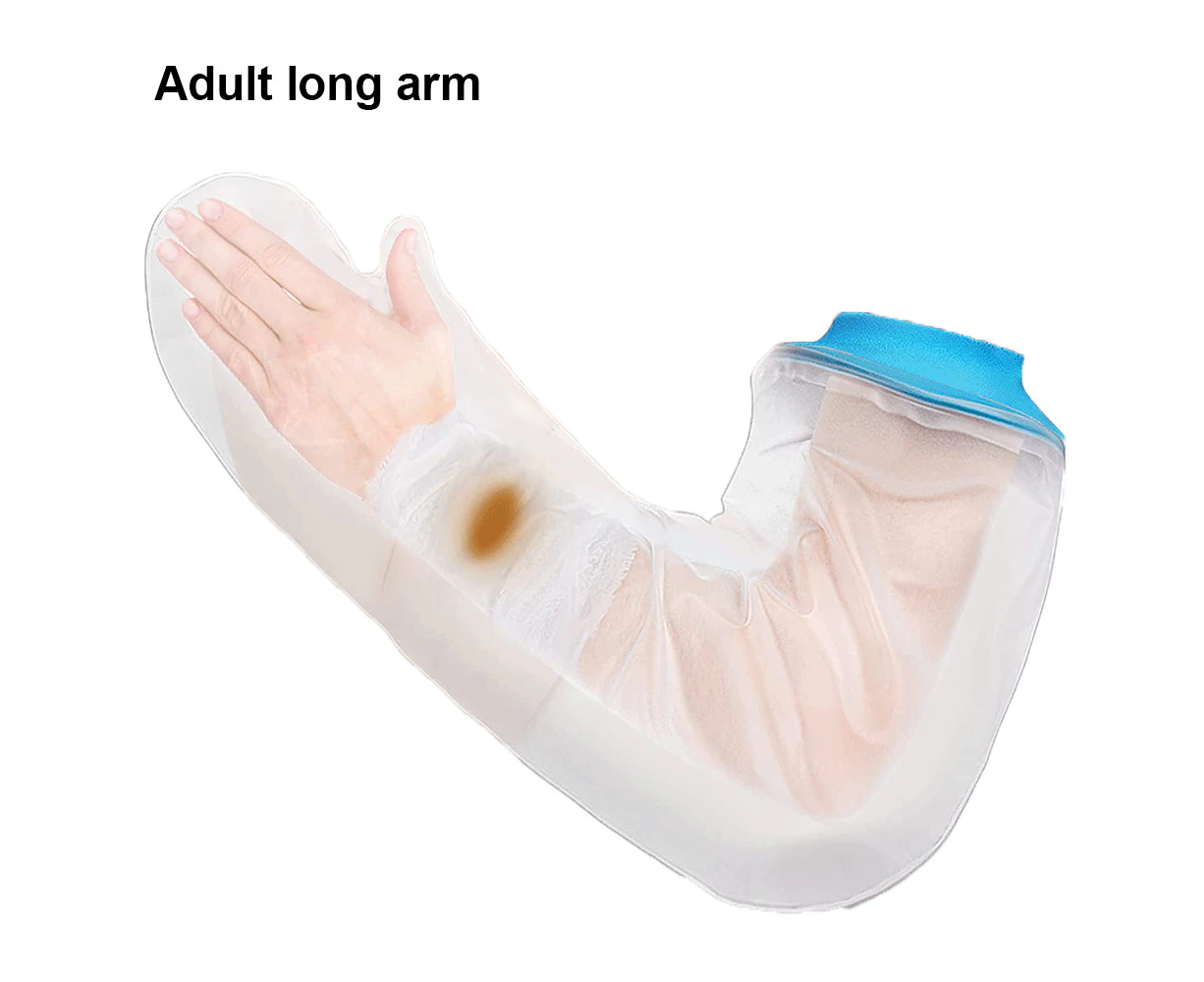 1 Pc Waterproof Arm Cast Cover For Shower Adult Long Full Protector Cover Soft Comfortable Watertight Seal To Keep Wounds Dry Bath Bandage Broken Hand,Wris