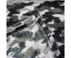 Army Camouflage Printed Coral Fleece Throw Blanket Rug 190gsm 127 x 152cm