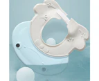 Baby Shampoo Shower Cap Wash Bath Shield Visor Hat Adjustable Bathing Tub Head Hair Rinser Protection Toddler And Kids-Blue