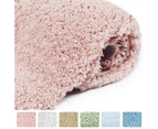 Carpet,Thicken 50*80 Modern Silk Wool Rugbeige 31" X 19"Soft Shaggy Bath Mat Non-Slip Rubber Bath Rug Luxury Microfiber