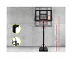 Basketball Hoop Stand System Ring Portable Net Adjustable 3.05M - Black