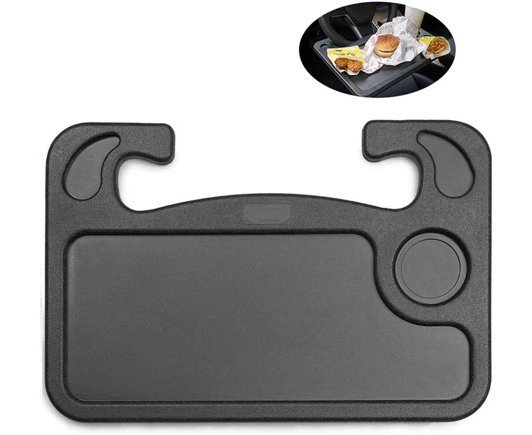 Car Steering Wheel,Car Steering Wheel Tray - Large - Blackcar Handle Table, Food Handle Table, Multi-Function Handle Table