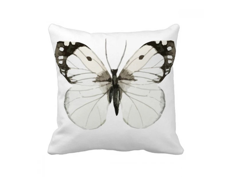 with White Dark Wings Throw Pillow Sleeping Sofa Cushion Cover