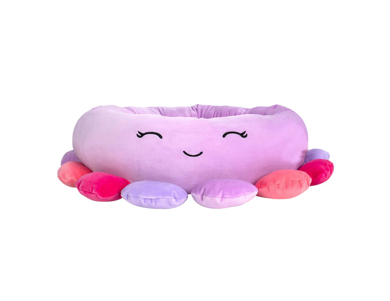 Cat Dog Calming Bed Round Pet Kennel-Octopus