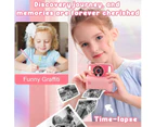 Instant Print Camera for Kids Christmas Birthday Girls Boys Age 3-12 Kids Zero Ink Print Photo Toy Instant Cameras 2.4 inch Screen with 32GB Card