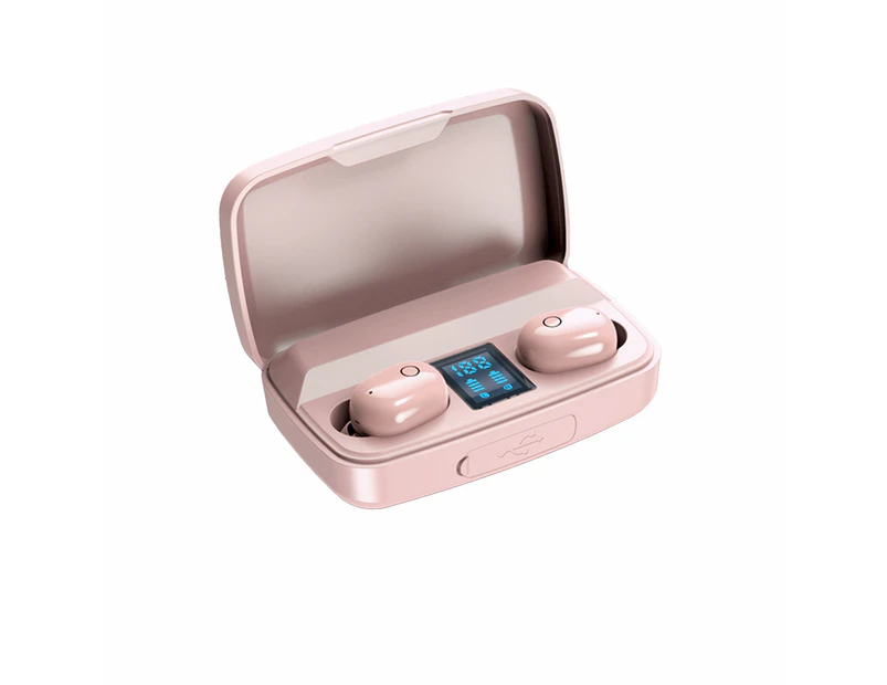 aerkesd A10S True Wireless Stereo Mini Bluetooth-compatible 5.0 Touch Control Stereo In-ear Wireless Earphones Earplugs Sport Headsets for Xiaomi-Pink