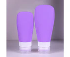 puluofuh 3Pcs 60/90ml Portable Travel Lotion Shampoo Press Bottle Empty Storage Container-2# 90ML