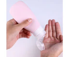 puluofuh 3Pcs 60/90ml Portable Travel Lotion Shampoo Press Bottle Empty Storage Container-2# 90ML