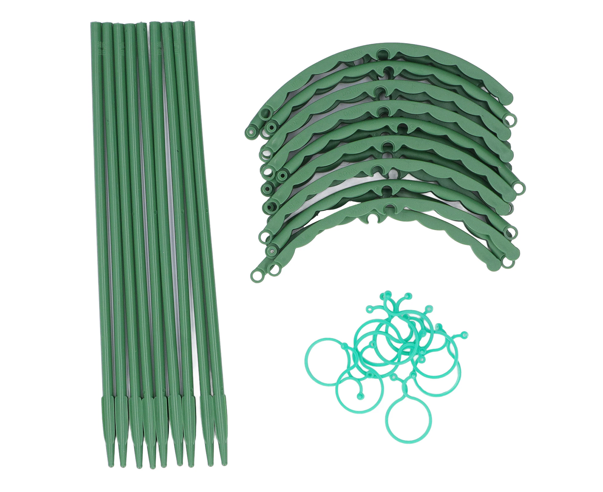 3 Sets Plant Support Cage Stake Plastic 25Cm Horticulture Accessory For Flower Tomato