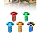 12Pcs M5x11.5 MTB Road Bike Bicycle Disk Brake Rotor Bolts Steel T25 Torx Screws - Golden