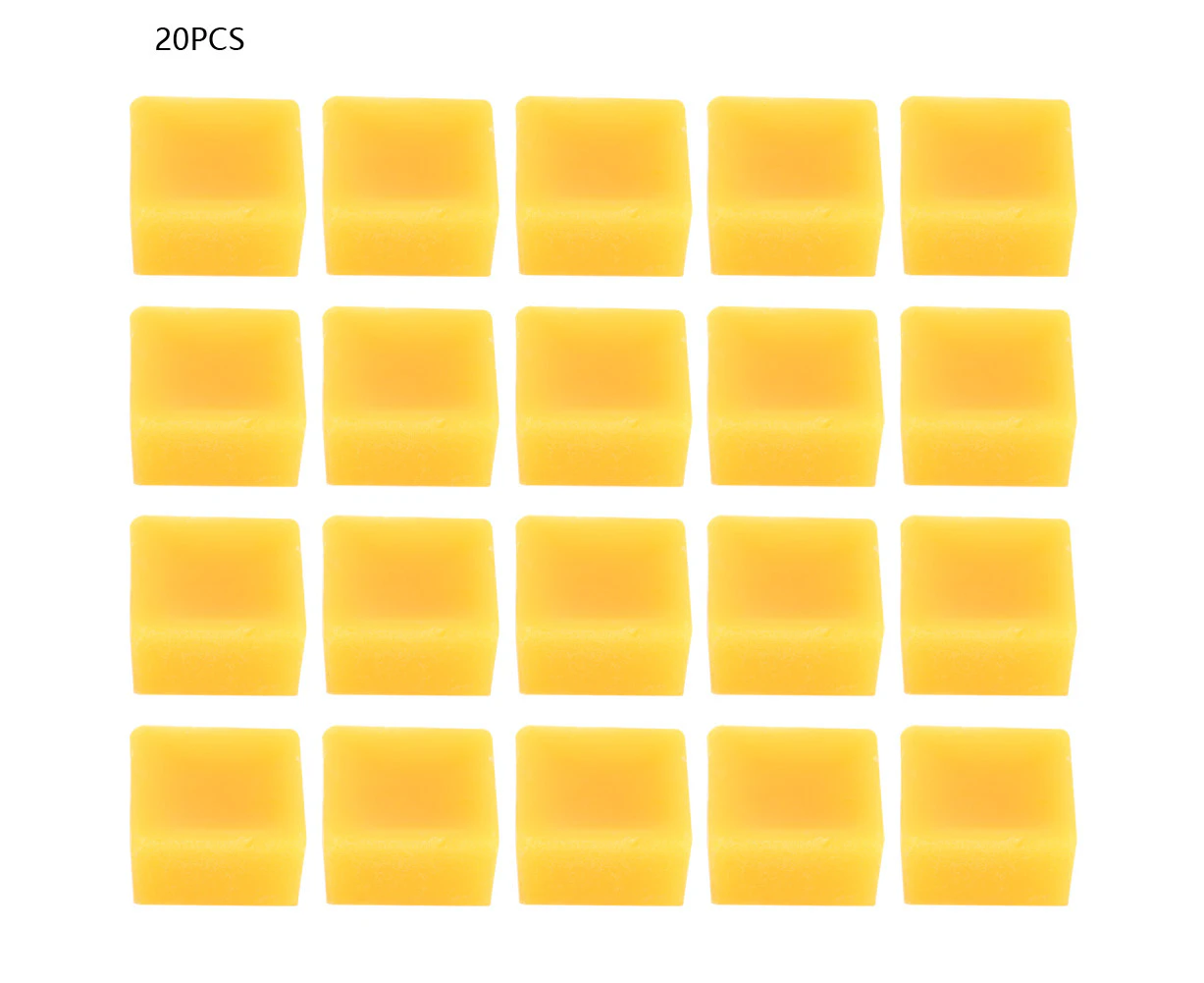 20Pcs Yellow Food Grade Natural Beeswax Accessories Material For Making Soap Lipstick Candle10G