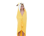 Soft Hooded Baby Towel Cartoon Kids Bath Towels - Yellow