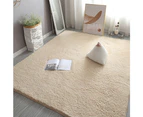 Soft Shaggy Rug Fluffy Plush Area Rug Bedroom Carpet Home Decor-Camel