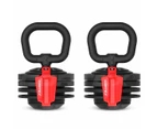 CORTEX Revolock V2 48kg Adjustable Dumbbell Weights + Barbell + Kettlebell All-in-One Set (24kg Pair)