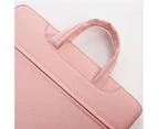 14 Inch Laptop Bag Macbook Carry Bag Large Capacity Waterproof Handbag Pink