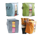 Portable Quilt Storage Bag Clothes Wardrobe Blanket Dustproof Folding Pouch - Sky Blue