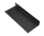 Black Bathroom Single Layer Space Aluminum Matte Rack Shelve (#30Cm)