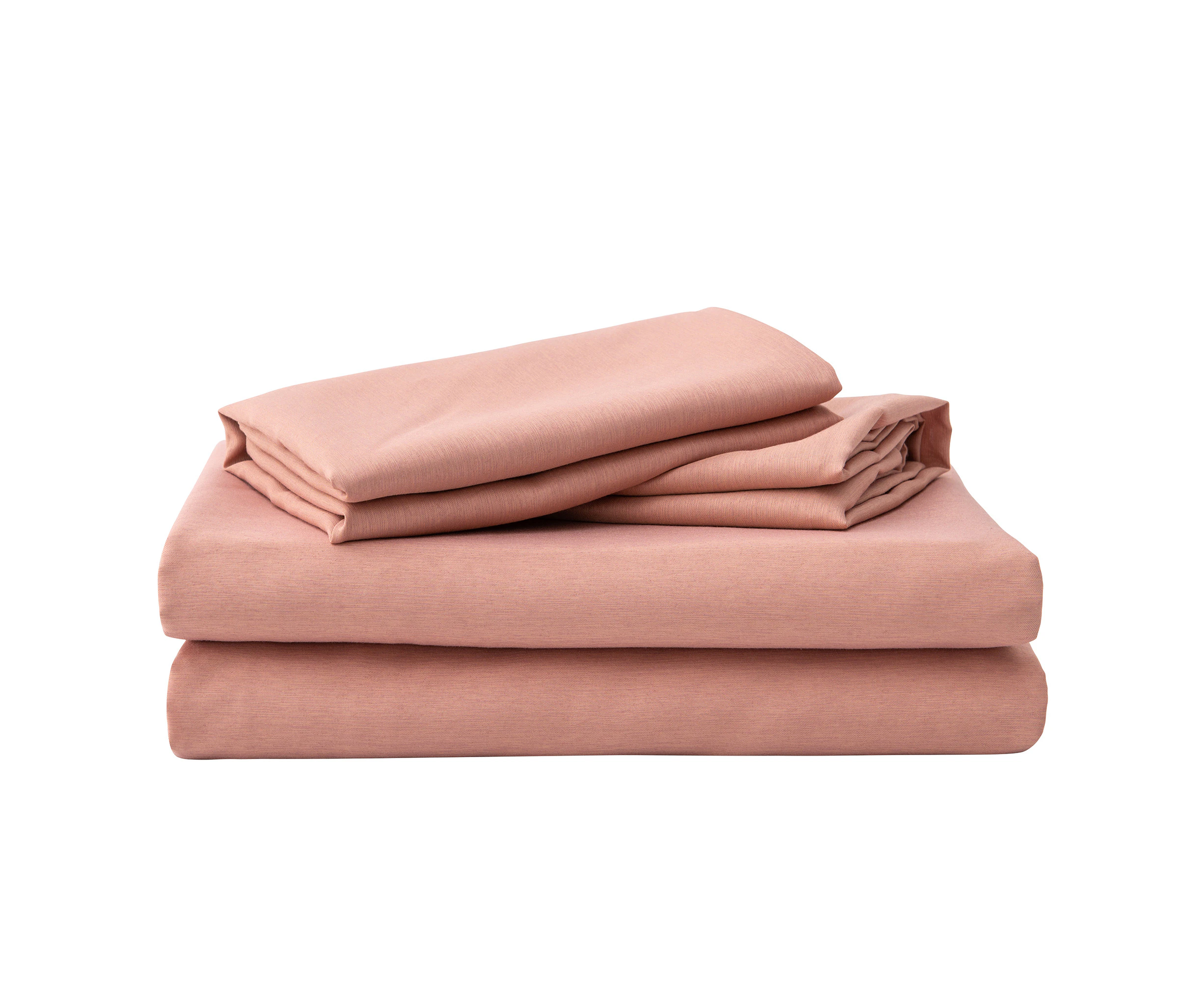 Justlinen-link Perfect Bamboo Blend Quilt Cover Set All Size-Dusty pink