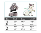 Pet Clothing Dog Prisoner Transfiguration Dress Black and White Stripe Pet Clothing (s)