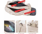 Sports Gym Bag With Shoe Bag Wet Bag Duffle Bag Waterproof Travel Bag For Women Men Army Green 29L,Beige