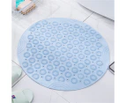 Blue Bathroom Shower Mat Floor Shower Non-Slip Rug Quickdrying Soft Foot Massage 55cm