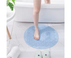 Blue Bathroom Shower Mat Floor Shower Non-Slip Rug Quickdrying Soft Foot Massage 55cm