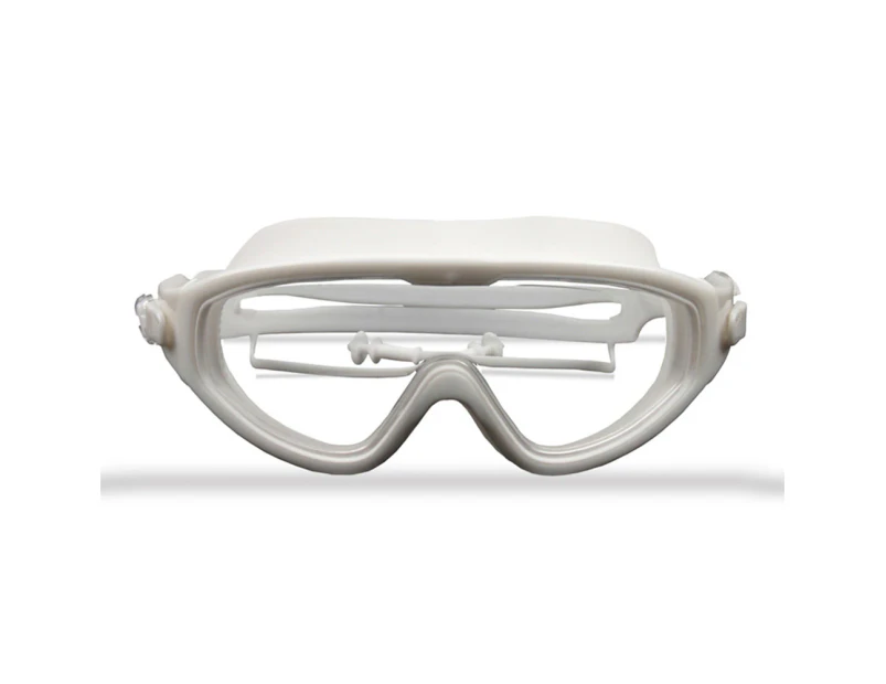 Kids Swimming Goggles, Uv Protection Swim Goggles, Fog Free Clear Swim Goggle Lenses, White