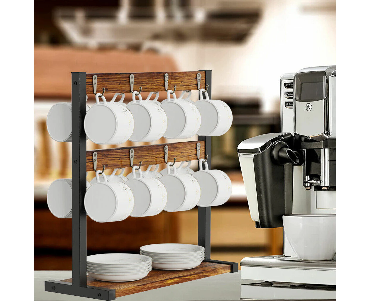 Large Coffee Mug Holder Rack Stand Kitchen Organizer