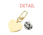 Dog Clothes Lovely Watercolor Illustration Gold Heart Keychain Metal Keyring Holder