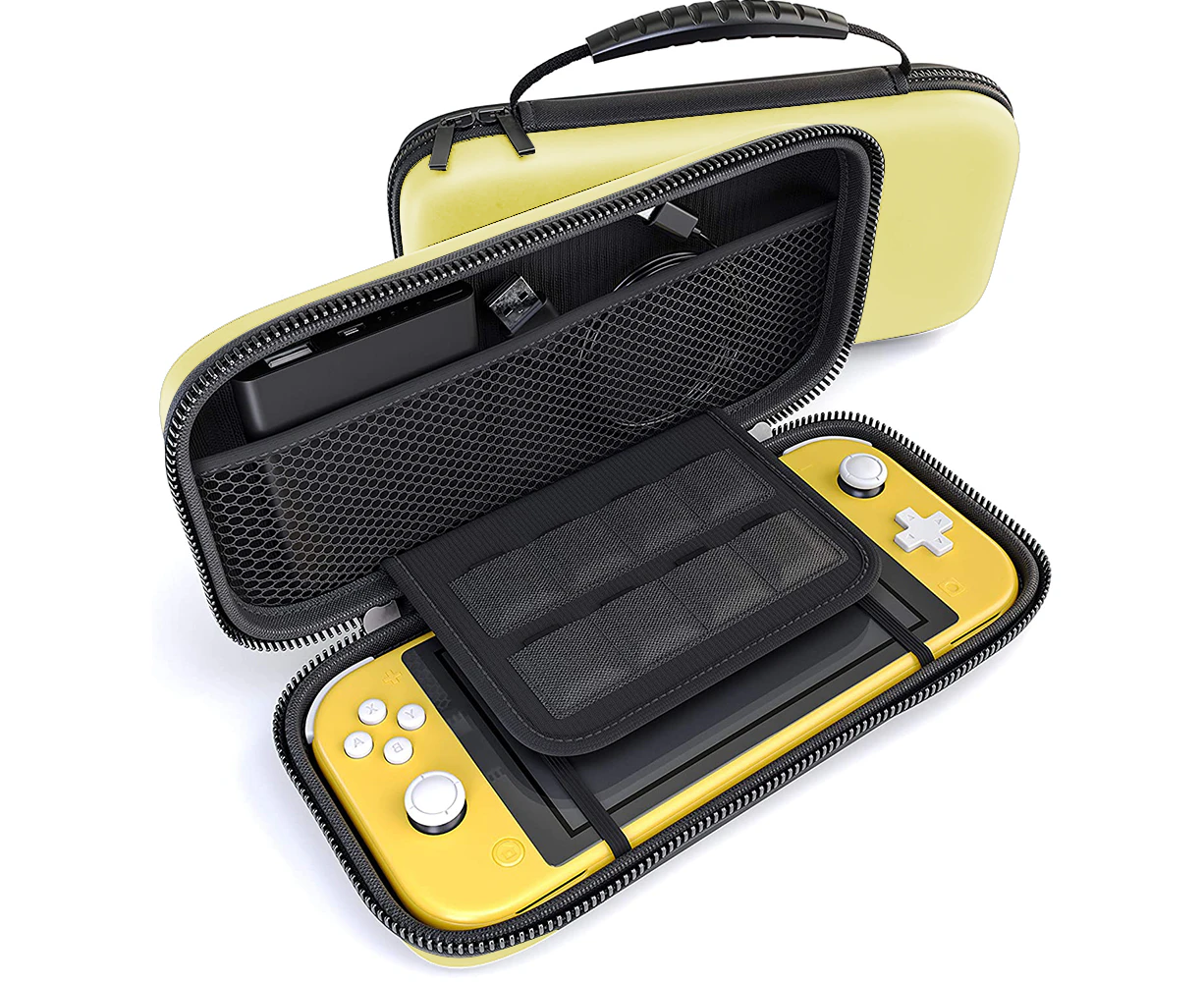 Switch lite host storage bag protection bag portable anti-fall plus hard handbag storage box for Travel Carry Case-Yellow