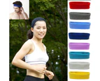 puluofuh Unisex Sports Yoga Sweatband Headband Fashion Gym Stretch Head Band Hair Band-Purple