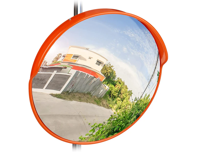 Traffic mirror, 45 cm, professional, weatherproof, shatterproof, indoor and outdoor, image color