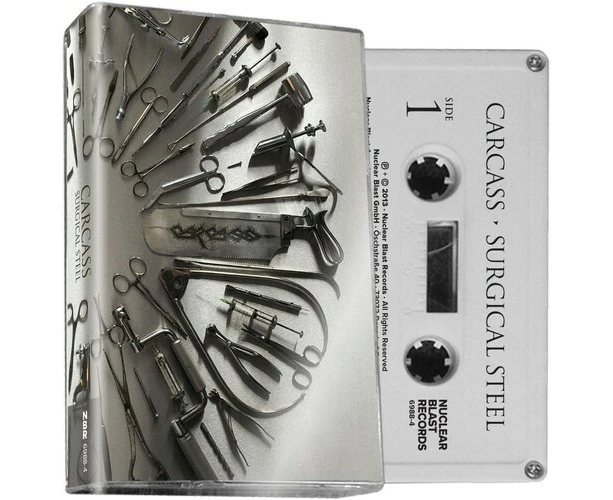 Carcass - Surgical Steel (10th Anniversary) - Gray  [CASSETTES] Colored Cassette , Gray USA import