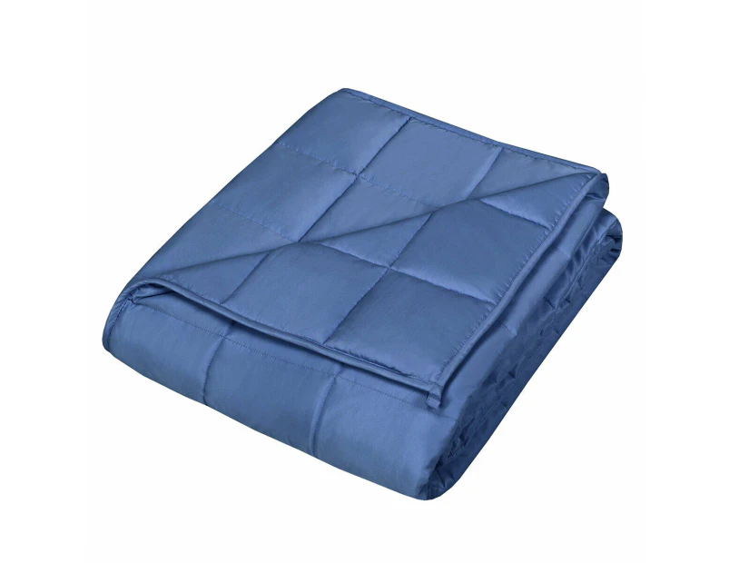 9KG Weighted Blanket Heavy Gravity Deep Sleep Relax Clam Cool Summer Kids Adults Blue