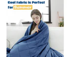 9KG Weighted Blanket Heavy Gravity Deep Sleep Relax Clam Cool Summer Kids Adults Blue