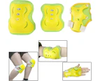 Kids/Youth Knee Pad Elbow Pads Guards Protective Gear Set For Roller Skates,Yellow