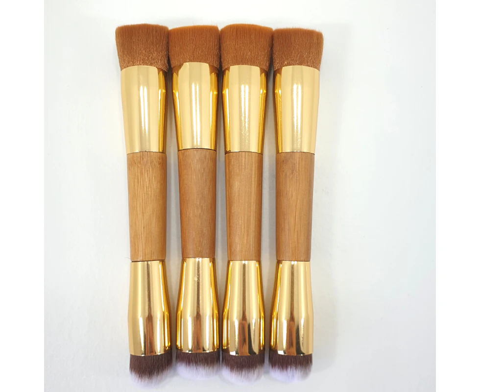 4 x Angled Foundation Brush and Contour Blend Brush - Makeup Cosmetic Tools